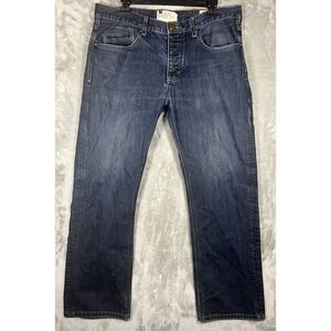 VTG Cohesive & Co Jeans Mens Size 35x28 Gemstone Large Button California 591-110